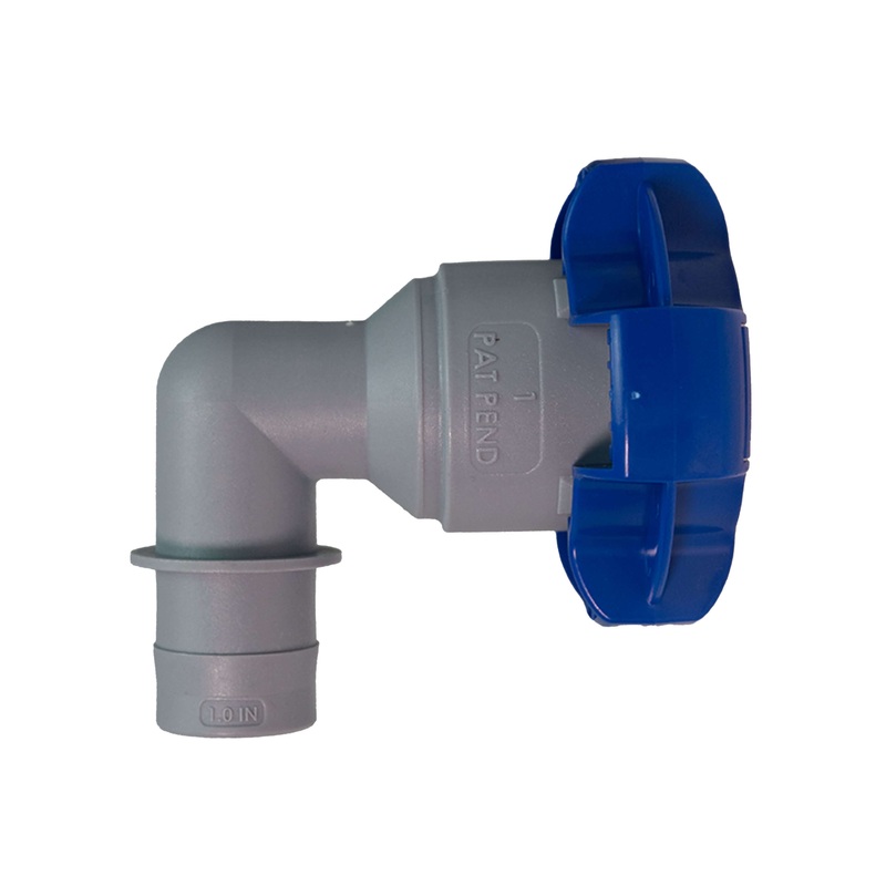 1-1/2″ Qwik-Lok x 1″ Barb Elbow Fitting