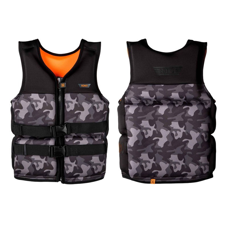 2025 Ronix Neptune – Capella 3.0 – Boy’s US/CA CGA Life Vest – Black – Jr (75-105bs)