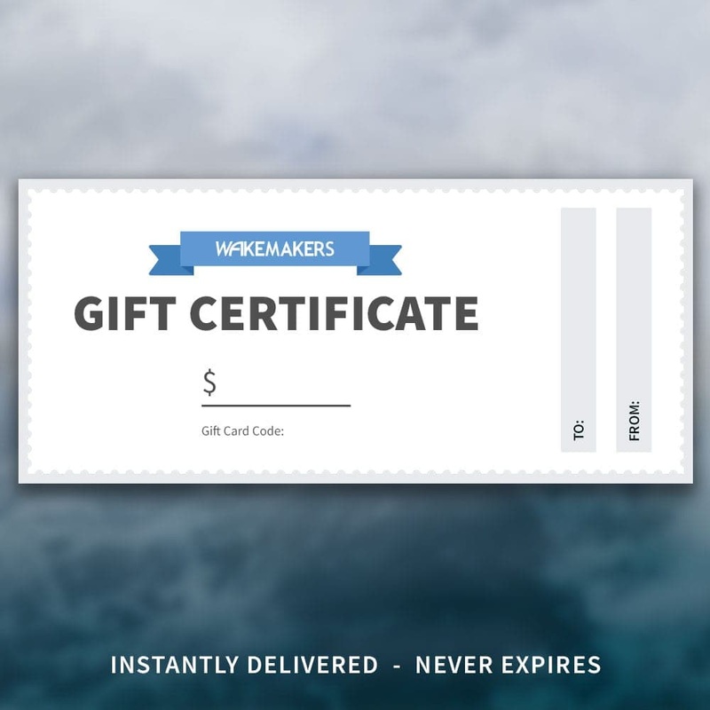 WakeMAKERS Gift Card Certificate