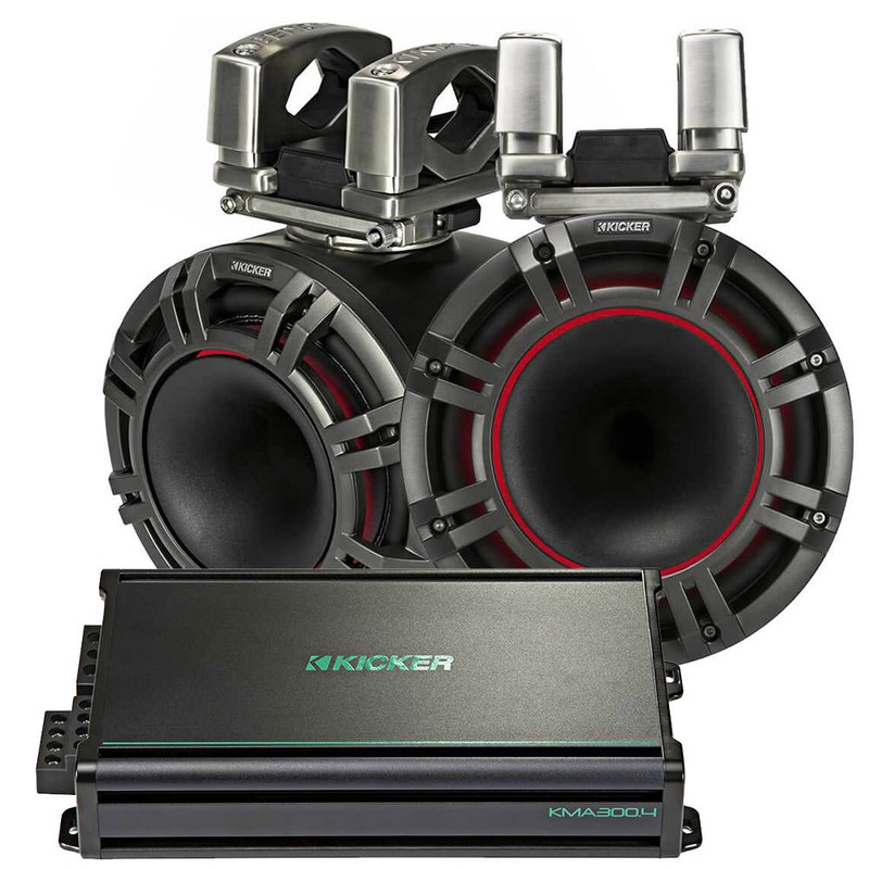 Kicker KMTC 9″ Horn-Loaded Tower Speakers Package