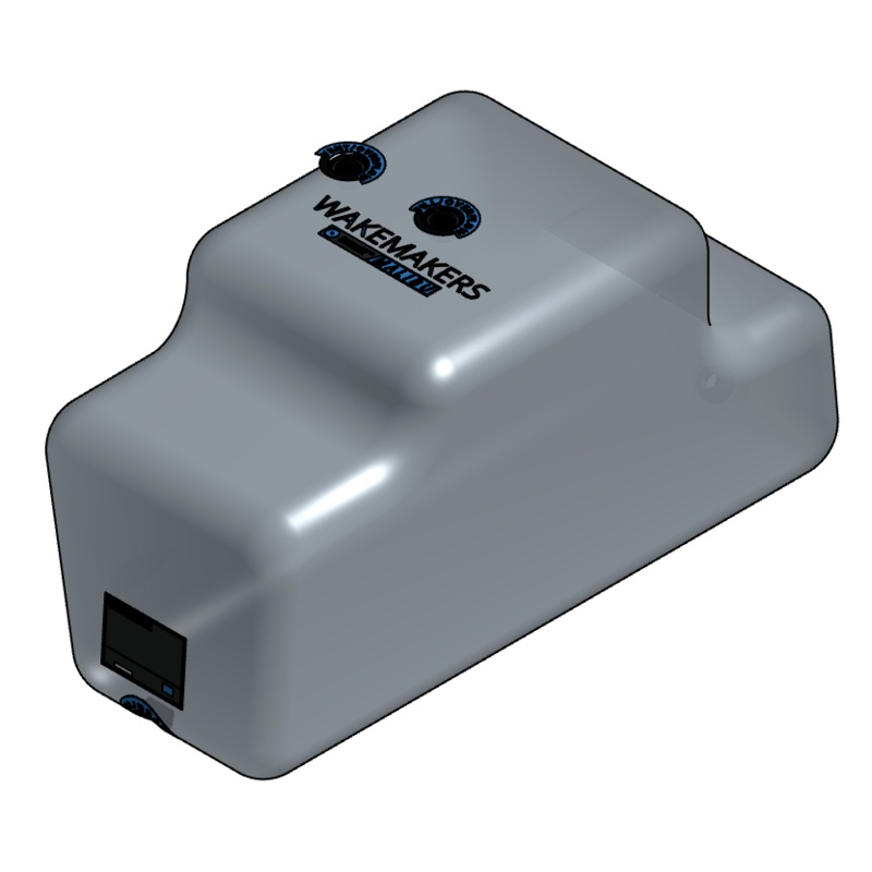 WakeMAKERS CustomFIT – Malibu Plug-and-Play “L” Tank – Small Port Stern – 475lbs