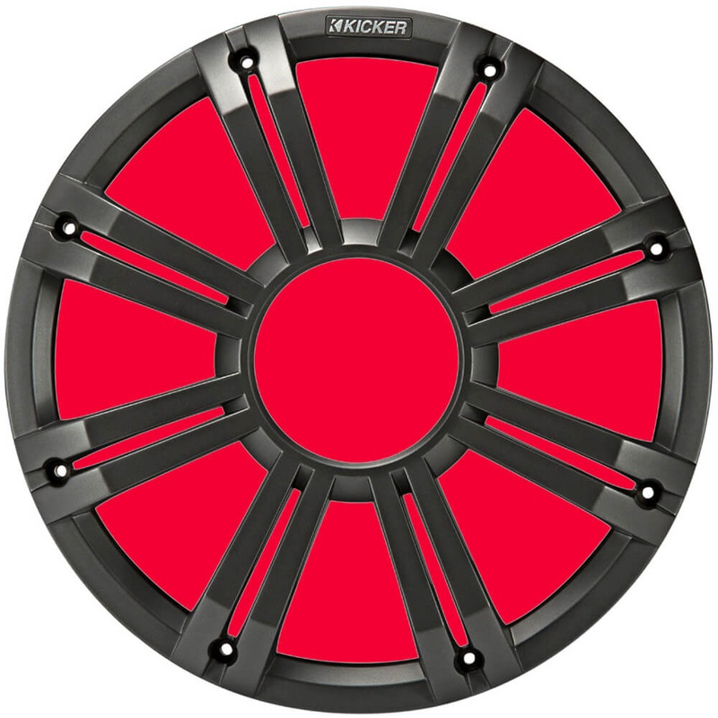 Kicker KM/KMF 10″ Sub Charcoal LED Grille
