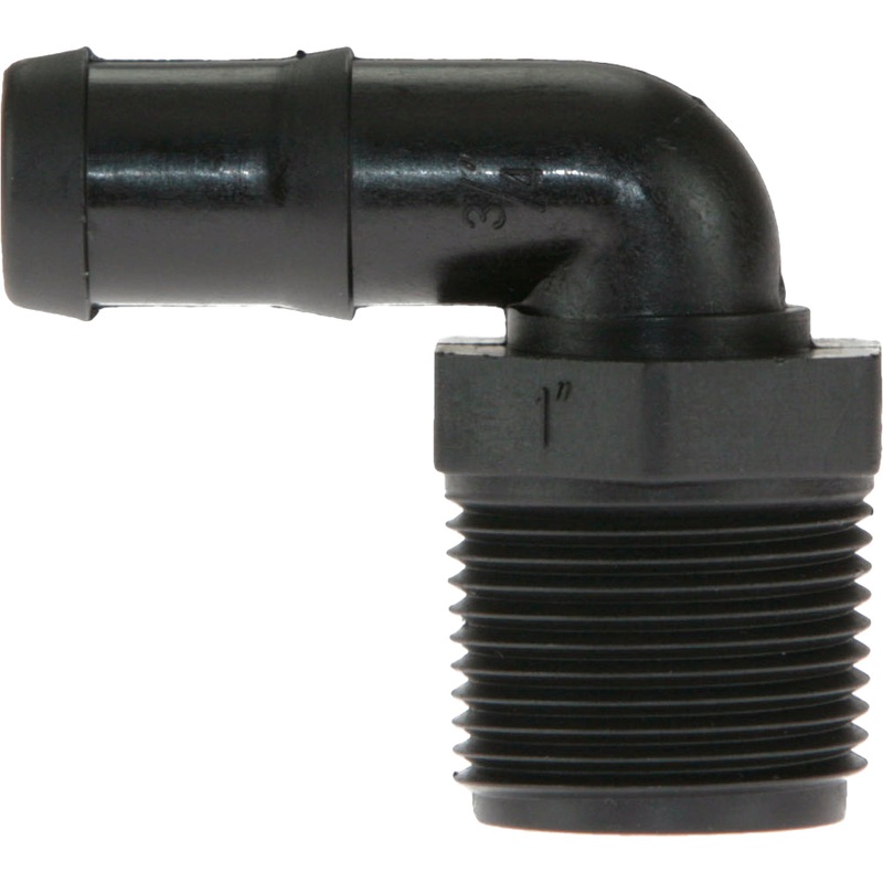 WakeMAKERS 1″ Thread x 3/4″ Hose Barb Elbow