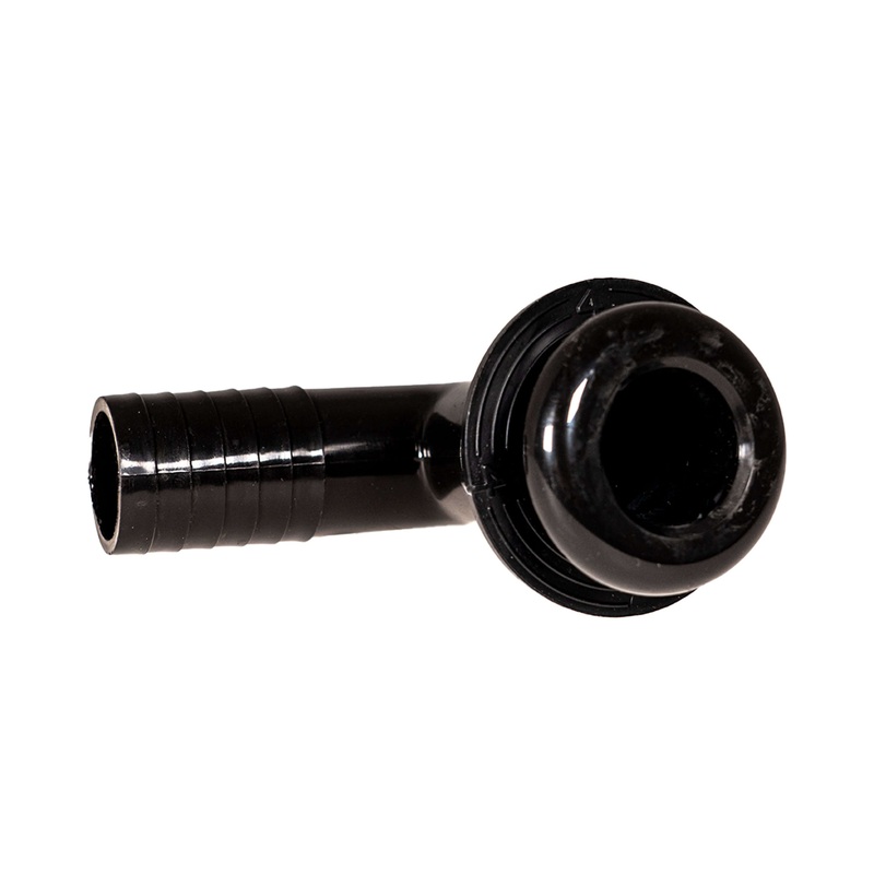 WakeMAKERS 90 Degree Black Thru Hull 1-1/8″ Fitting