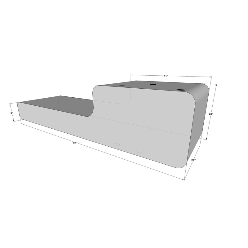 Fly High Tige 84″ Custom Port Surf Sac – W005-P – 1,000 lbs