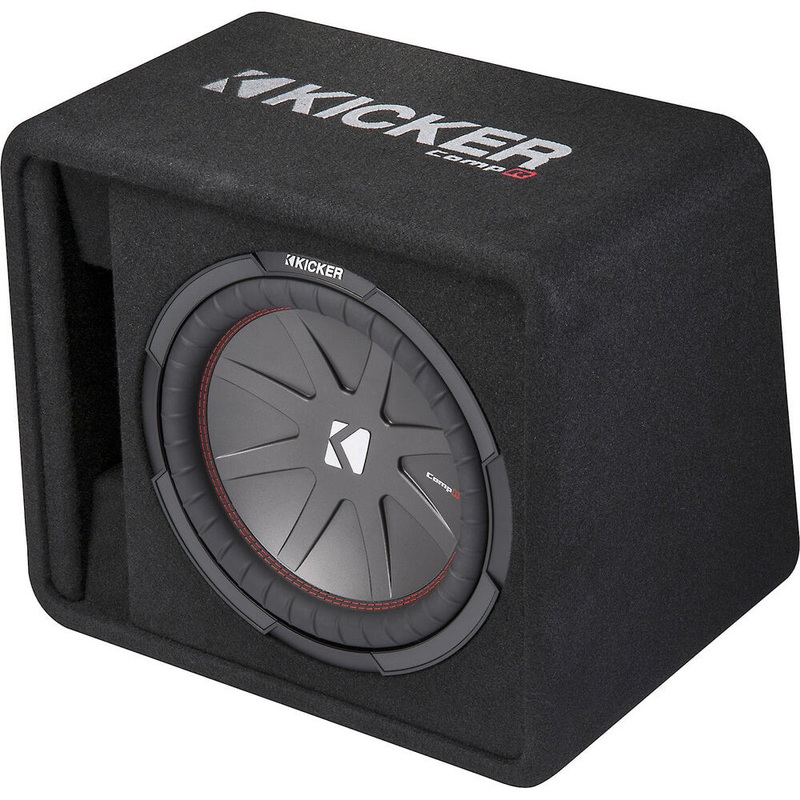 Kicker 12″ CompR Loaded Subwoofer Enclosure