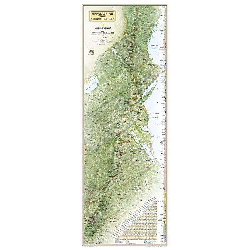 Appalachian Trail Wall Map
