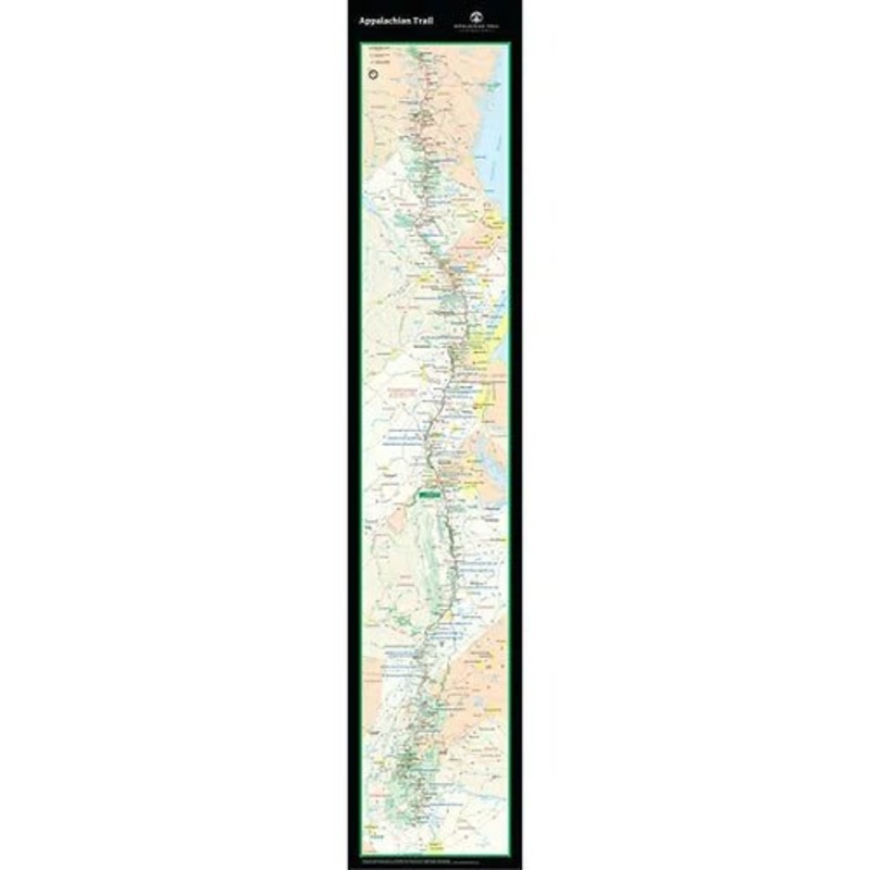 Appalachian Trail Strip Map Poster