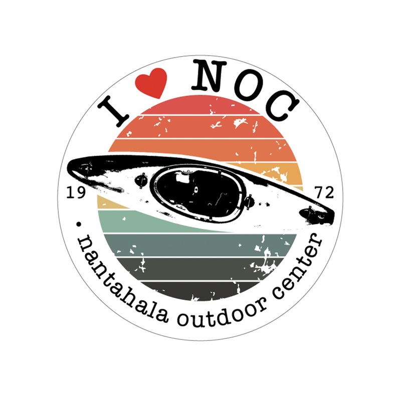 I Heart NOC Sticker Kayak
