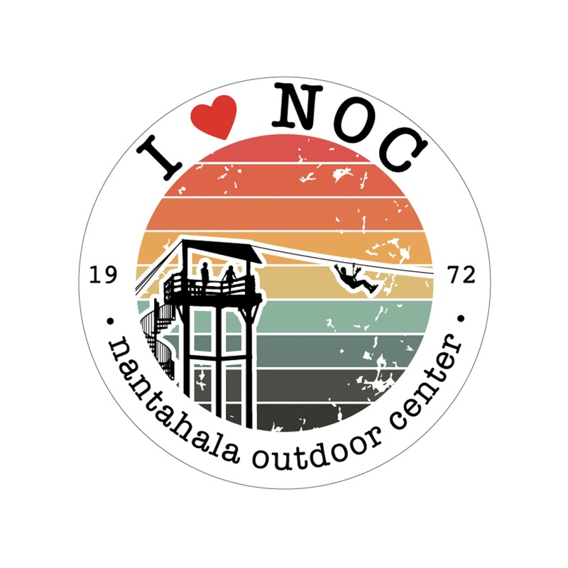 I Heart NOC Sticker Zipper