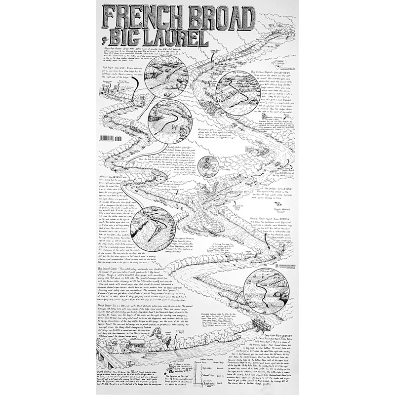 Nealy French Broad/Big Laurel River Map