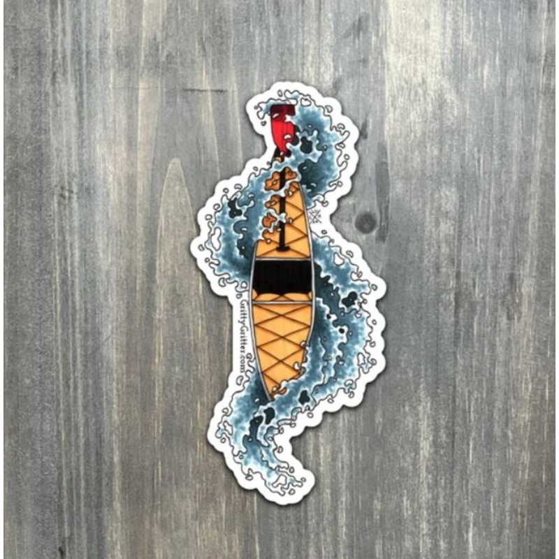 Gritty Gritter Canoe Sticker