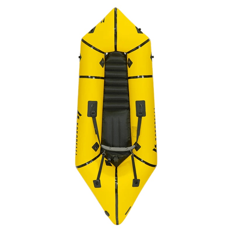 Nirvana Ultralite Self-Bailing Packraft with TiZip – Package w/ Thigh Straps