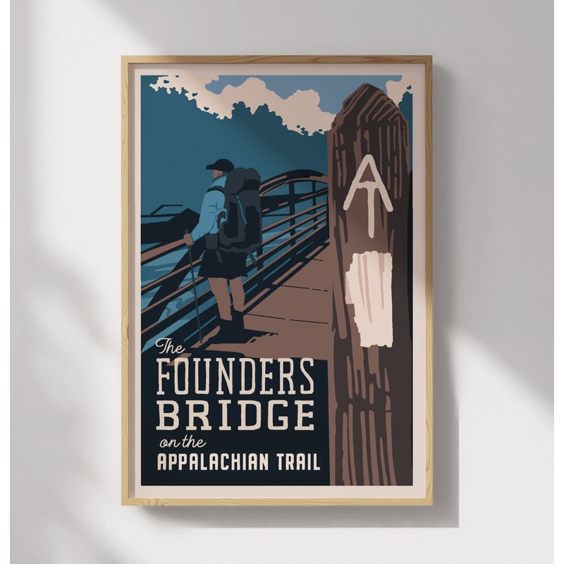 NOC Founder’s Bridge on the Appalachian Trail Wall Art