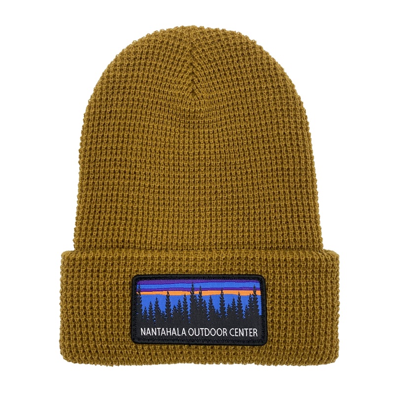 NOC Sunset Tree Line Waffle Knit Beanie
