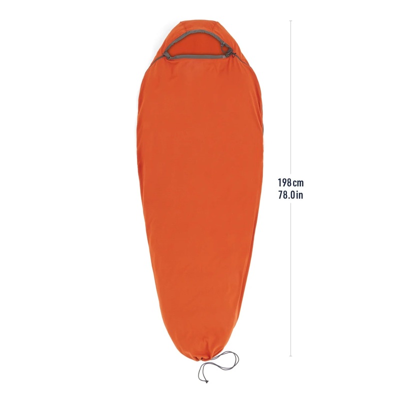 Reactor Fleece Sleeping Bag Liner – Mummy w/Drawcord