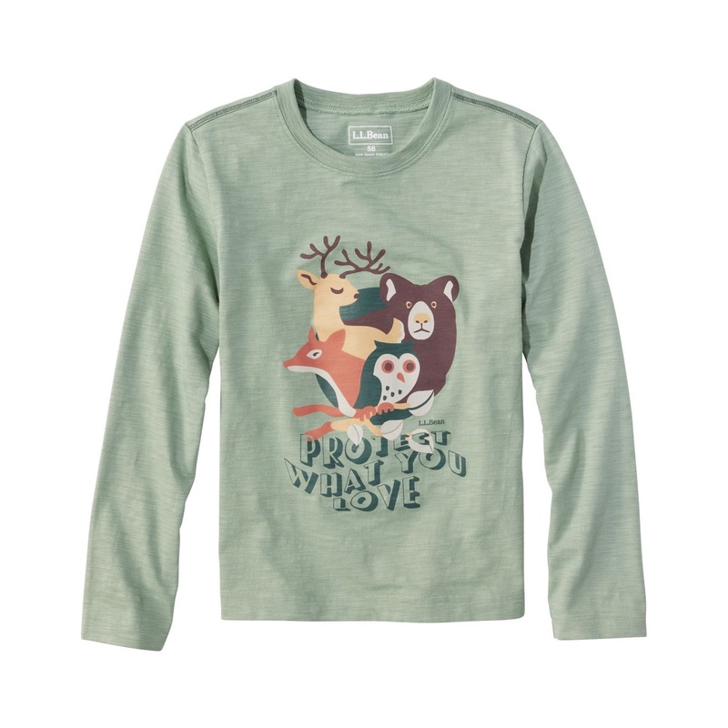 L.L.Bean Kid’s Glow in the Dark Graphic Long Sleeve Tee