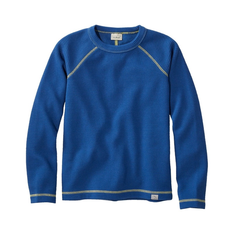 L.L.Bean Kids’ Chunky Thermal Crewneck