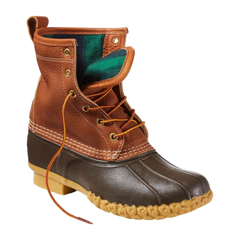 L.L.Bean Women’s Bean Boots, 8″ Insulated Flannel Leather