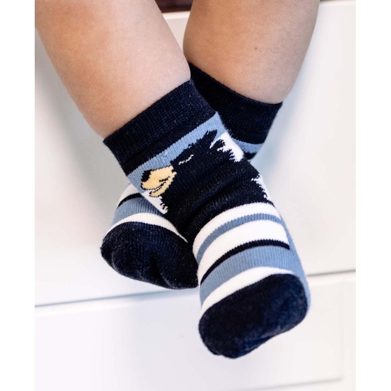 Lazyone Bear Hug Blue Infant Sock