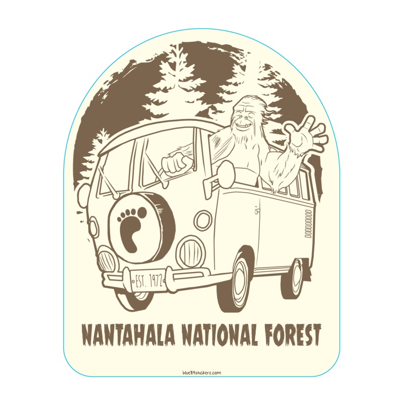 NOC Lakeshirts Stickers, Chupacabra Bigfoot