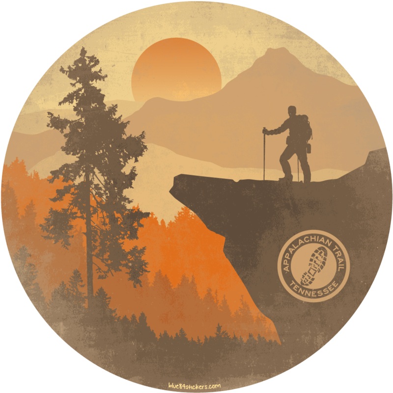 NOC Lakeshirts Stickers, Collocate Mtns/Hiker/Boot