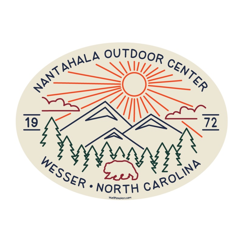 NOC Lakeshirts Stickers, Deadset Mountains/Bear YF Mini