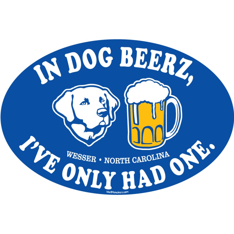 NOC Lakeshirts Stickers, Gestures Dog Beer