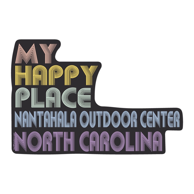 NOC Lakeshirts Stickers, Reversal Font