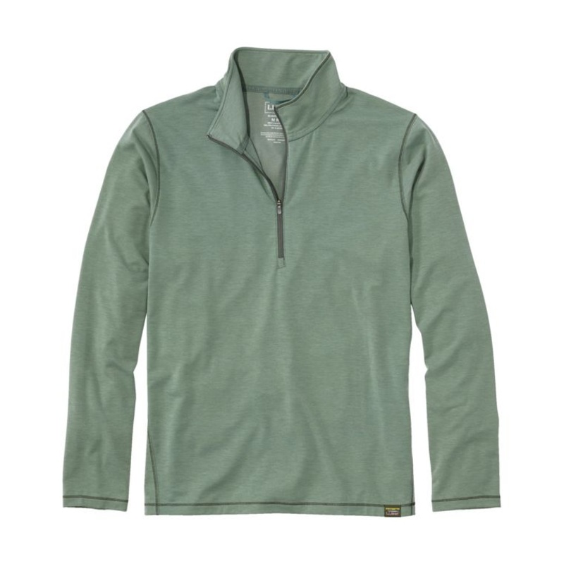 L.L.Bean Men’s Everyday Sunsmart Tee, Long Sleeve 1/4 Zip