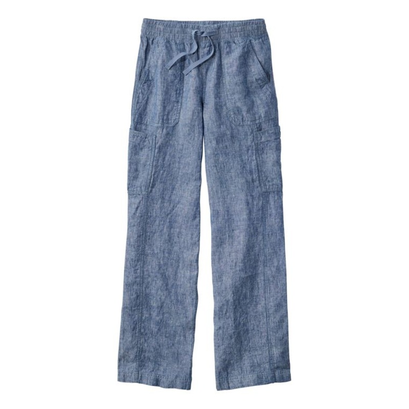 L.L.Bean Women’s Linen Breezy Pull-On Utility Pants