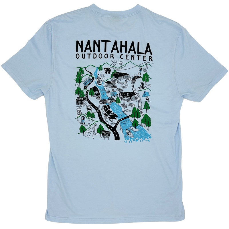 Nantahala Doodle Map Tee