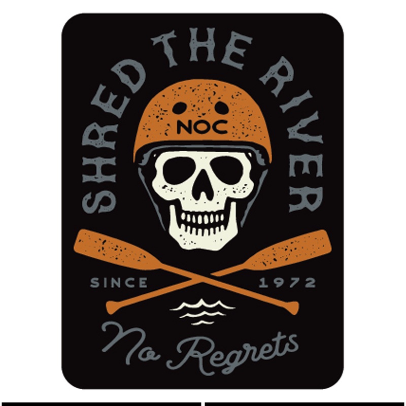 NOC Shred The River Magnet