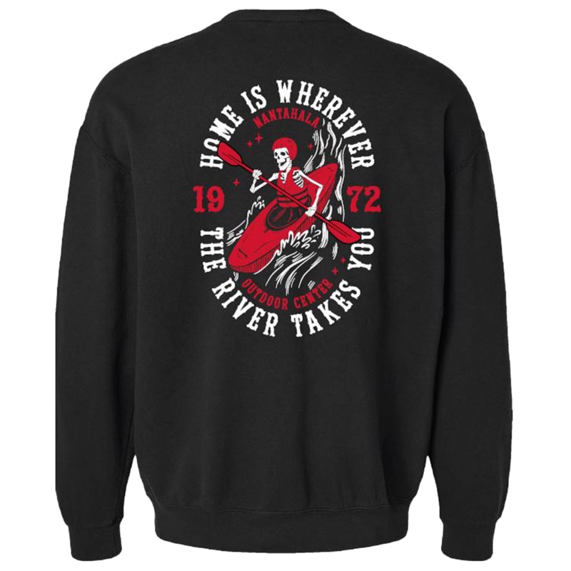NOC Where the River Takes You Fleece Crew Sweatshirt