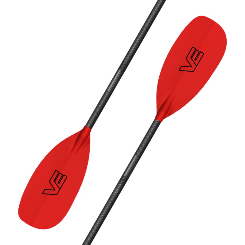 VE Creeker Glass Kayak Paddle – Cranked Carbon Shaft