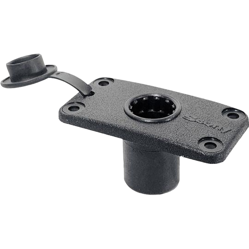 Scotty No. 244 Rectangular Flush Deck Mount with rain Cover