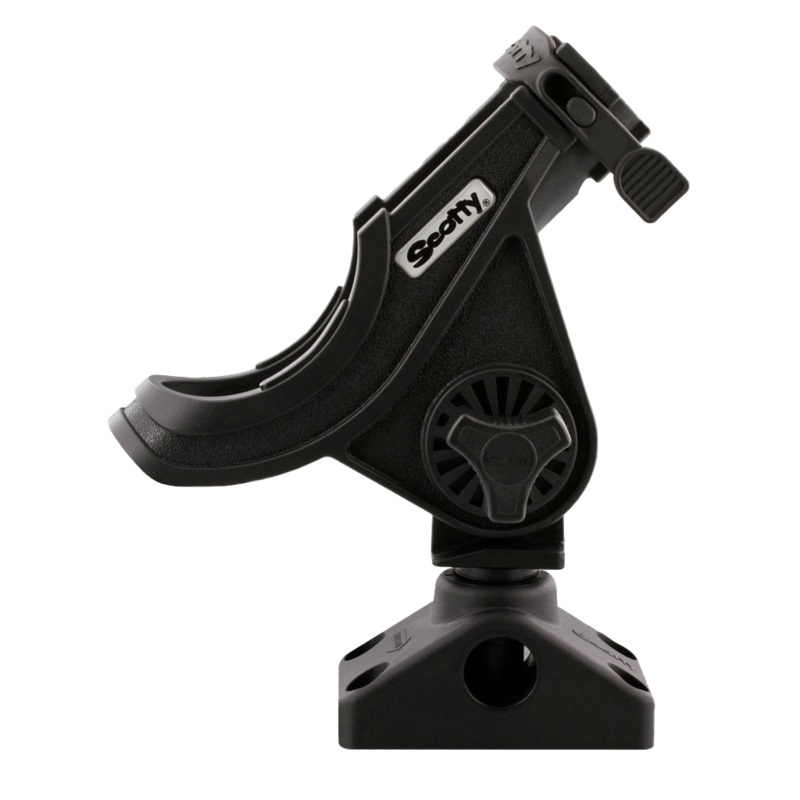 Scotty 280 Baitcaster/Spinning Rod Holder, Black w/241