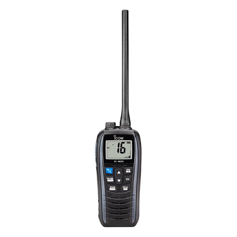 Icom IC-M25 EURO Handheld VHF Radio with USB Charging – Marine Blue