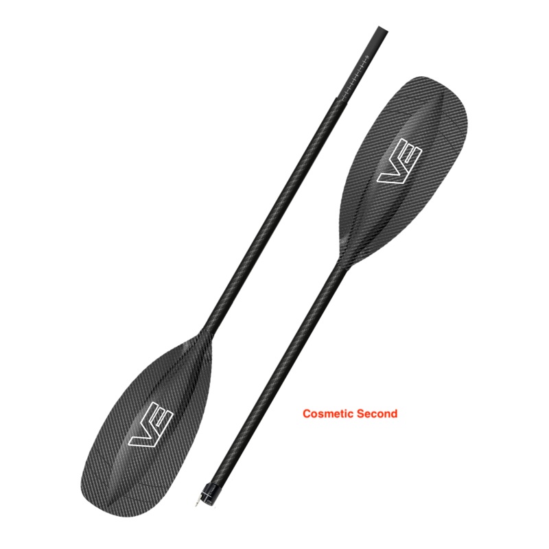 VE Aircore Creeker Kayak Paddle – Carbon Blade + Straight Carbon Shaft – 2 Piece – Graded