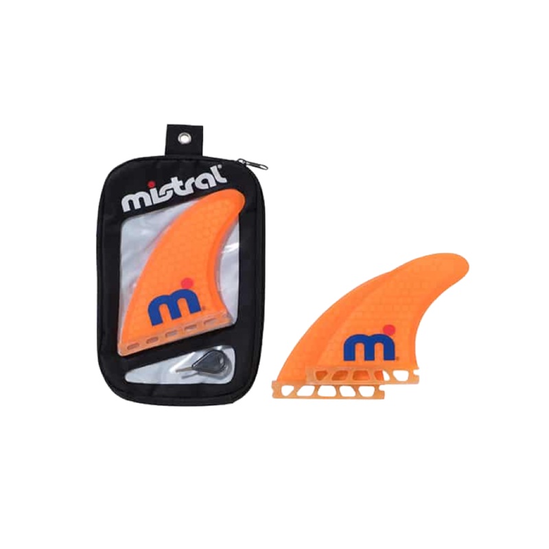 Mistral F5 Thruster Fin Honeycomb Orange 3 pcs