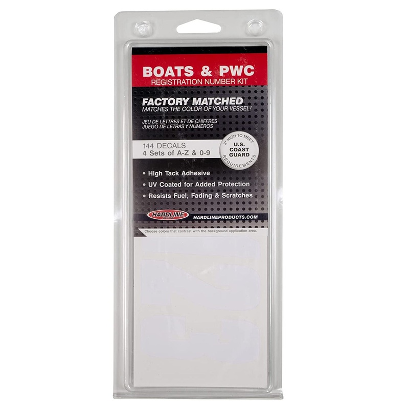 3″ Solid Block Registration Letter Kit- White