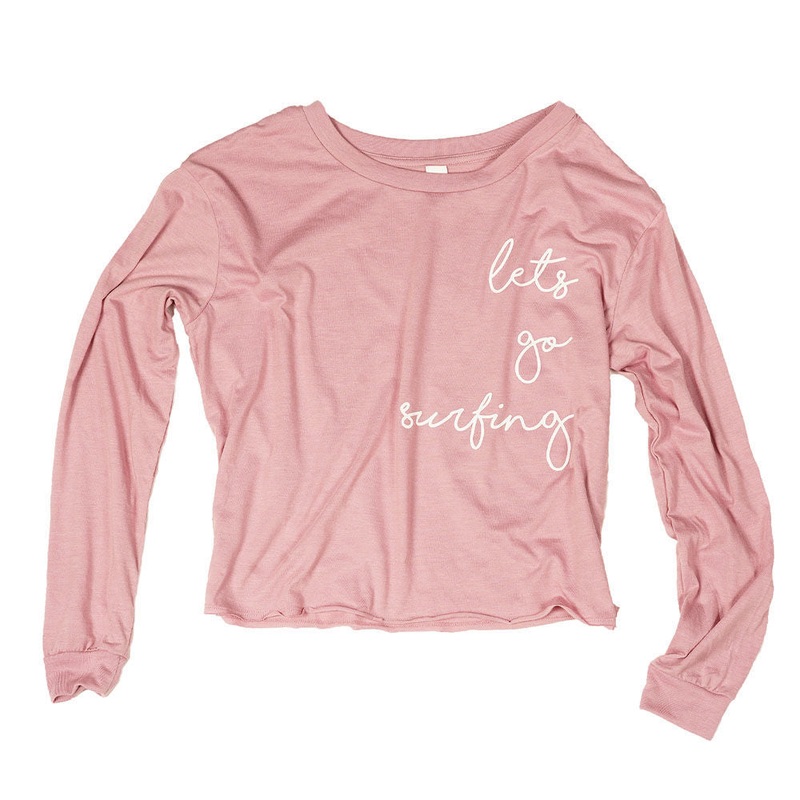 Bart’s “Let’s Go Surfing” Women’s Long Sleeve Tee