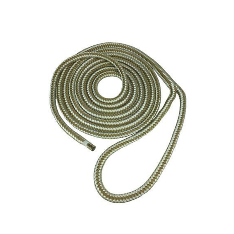 Dock Line 3/8″ x 10′ Double Braided Nylon – Gold
