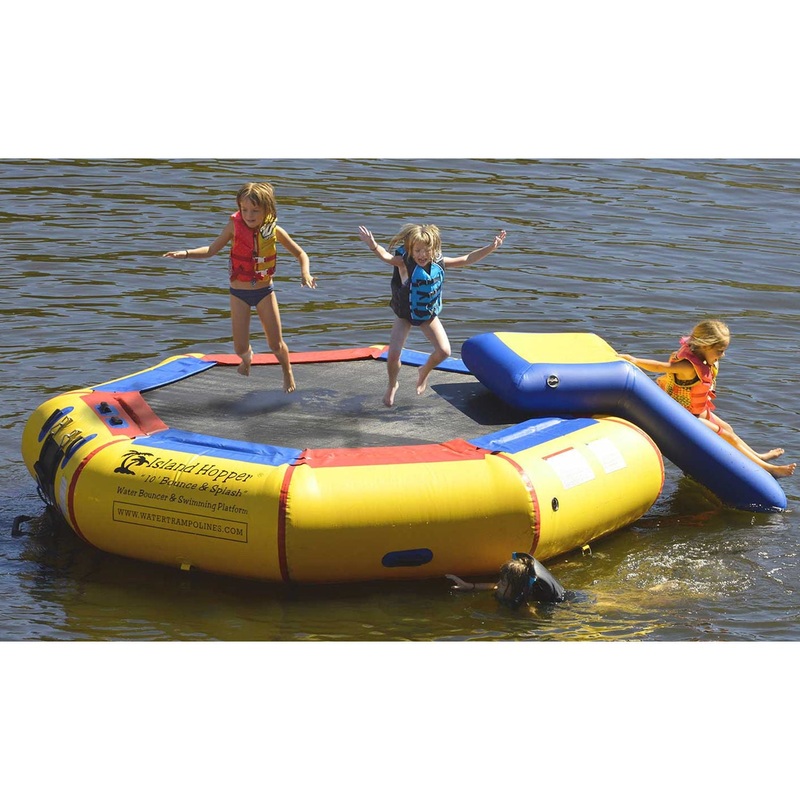 Island Hopper 10′ Bounce & Splash w/ Slide Attachment