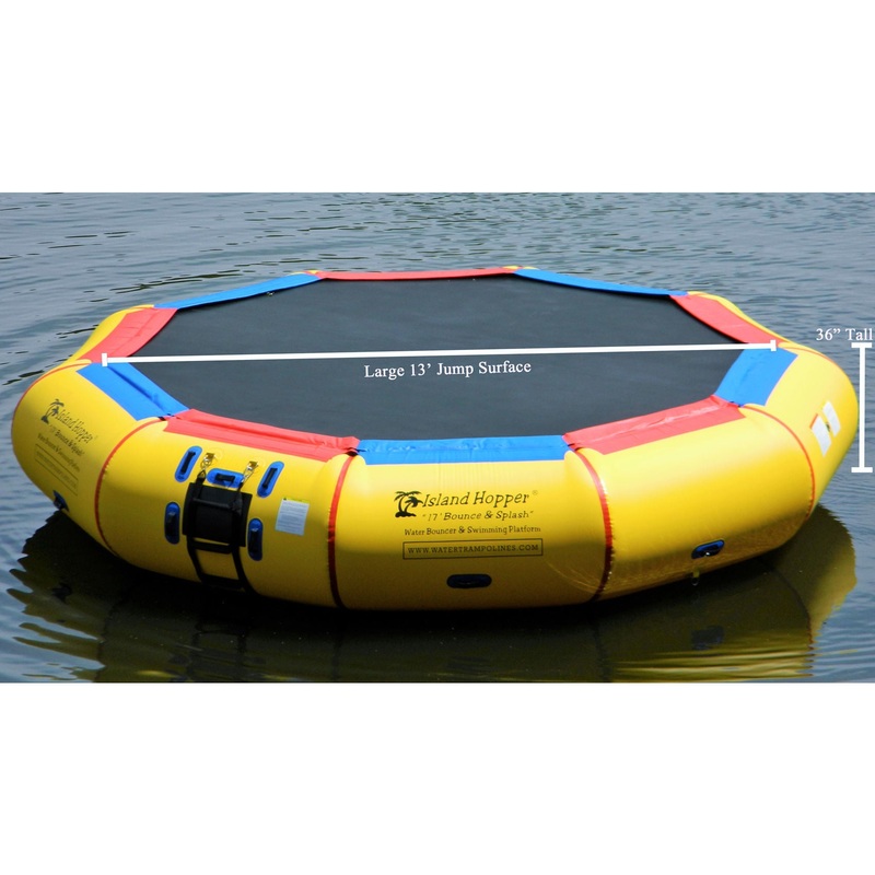 Island Hopper 17′ Bounce & Splash  Water Bouncer