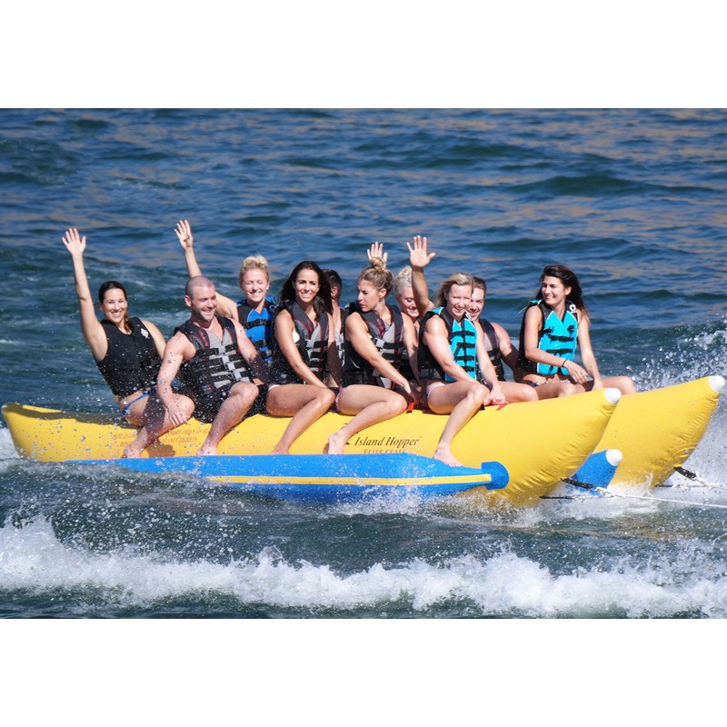 Island Hopper Elite Class Commercial Side by Side Banana Water Sled – 10 person