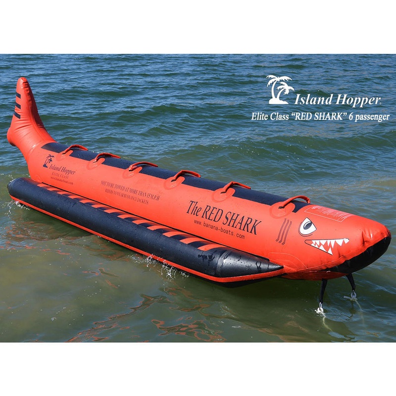 Island Hopper Red Shark Commercial Water Sled – 6 person