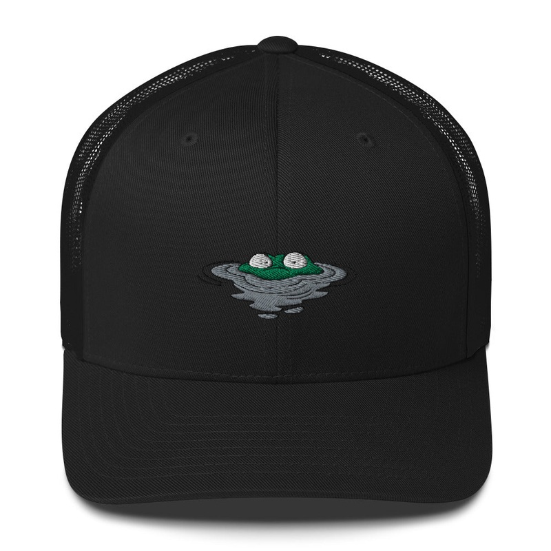 Frog Head in the Water Trucker Cap – Bart’s Water Sports