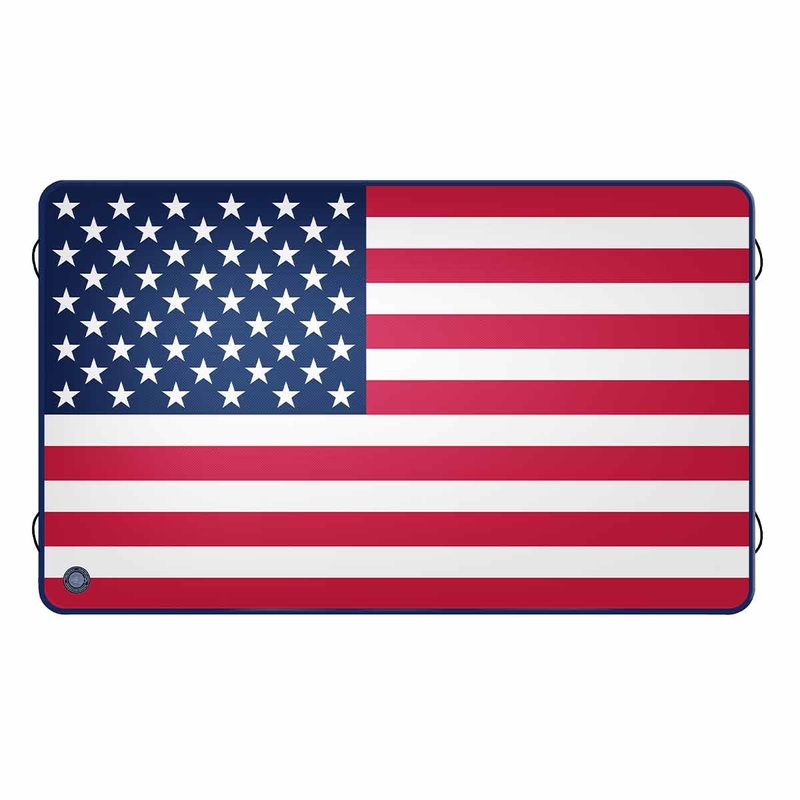 O’Brien Runway Flag Edition Inflatable Float – 10′ x 6′ x 4″