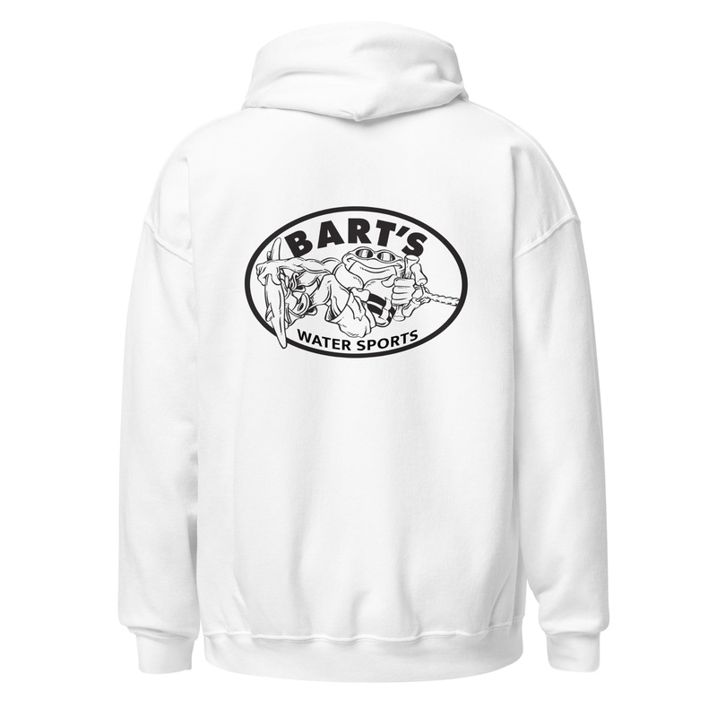 Bart’s Water Sports Black & White Logo Unisex Hoodie